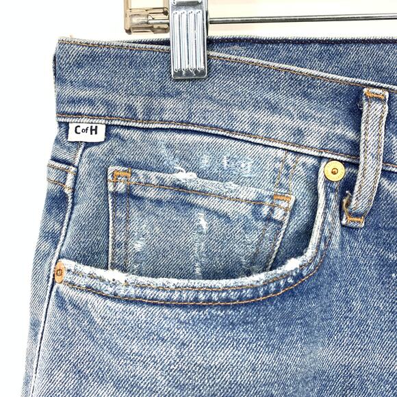 Citizens Of Humanity Emerson Slim Boyfriend Jean Size 28 Meadow Wash Distressed - Picture 5 of 10